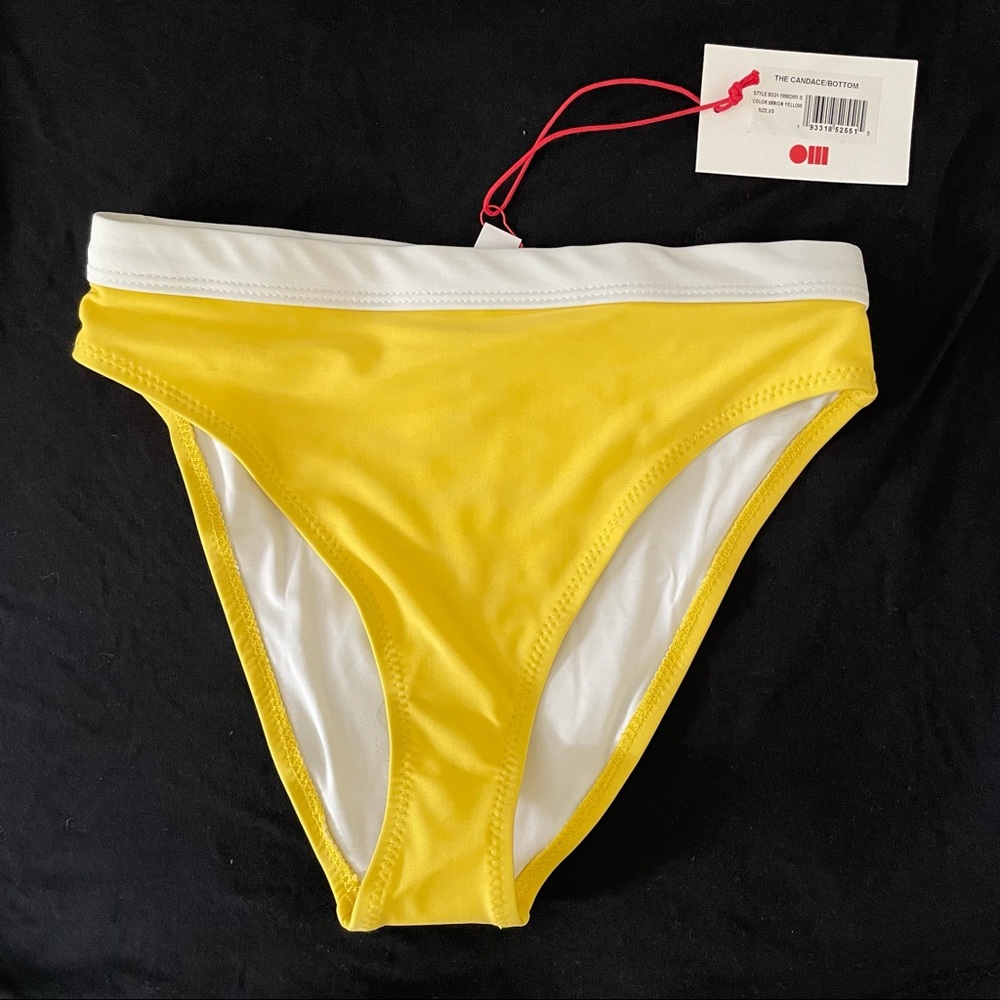 ☀️ Solid & Striped NWT Bikini Bottom - XS Minion Yellow - Candace Bottom - Picture 2 of 9